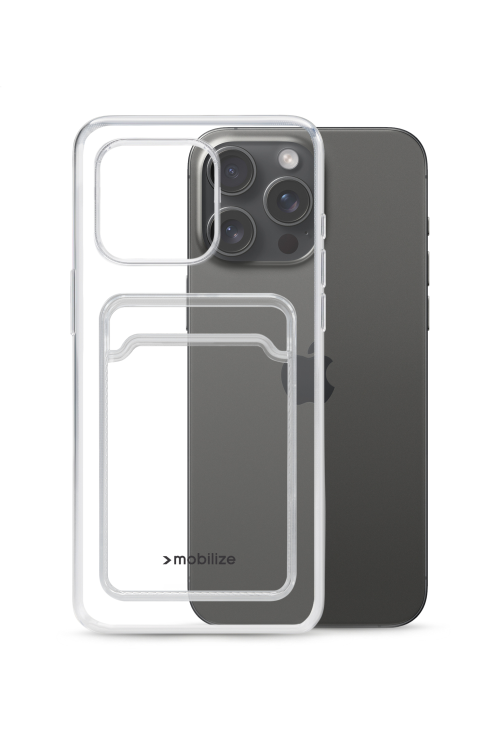 Mobilize Gelly Card Case Apple Iphone 15 Pro Max Clear