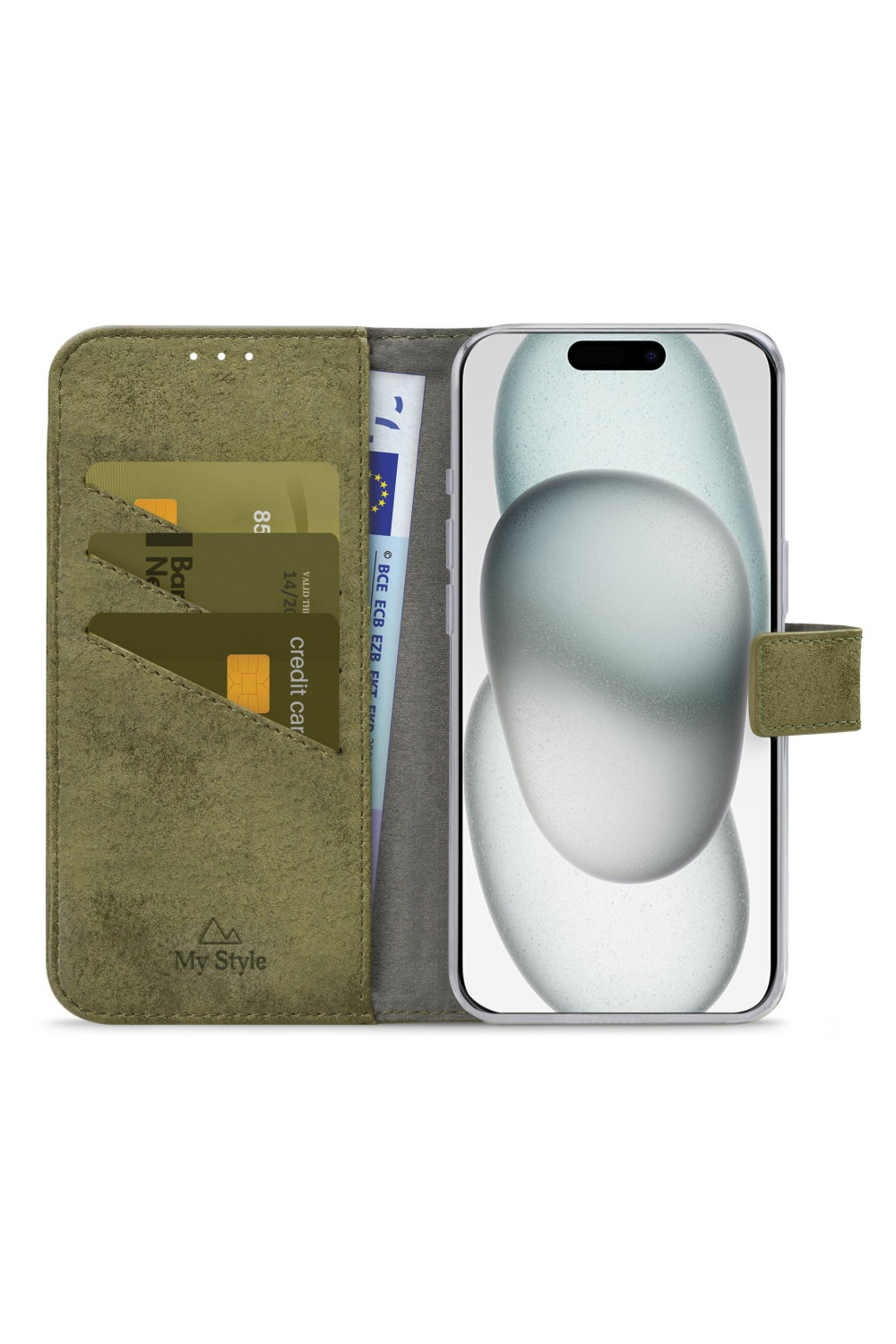 My Style Flex Wallet For Apple Iphone 13/14/15 Olive - Afbeelding 3