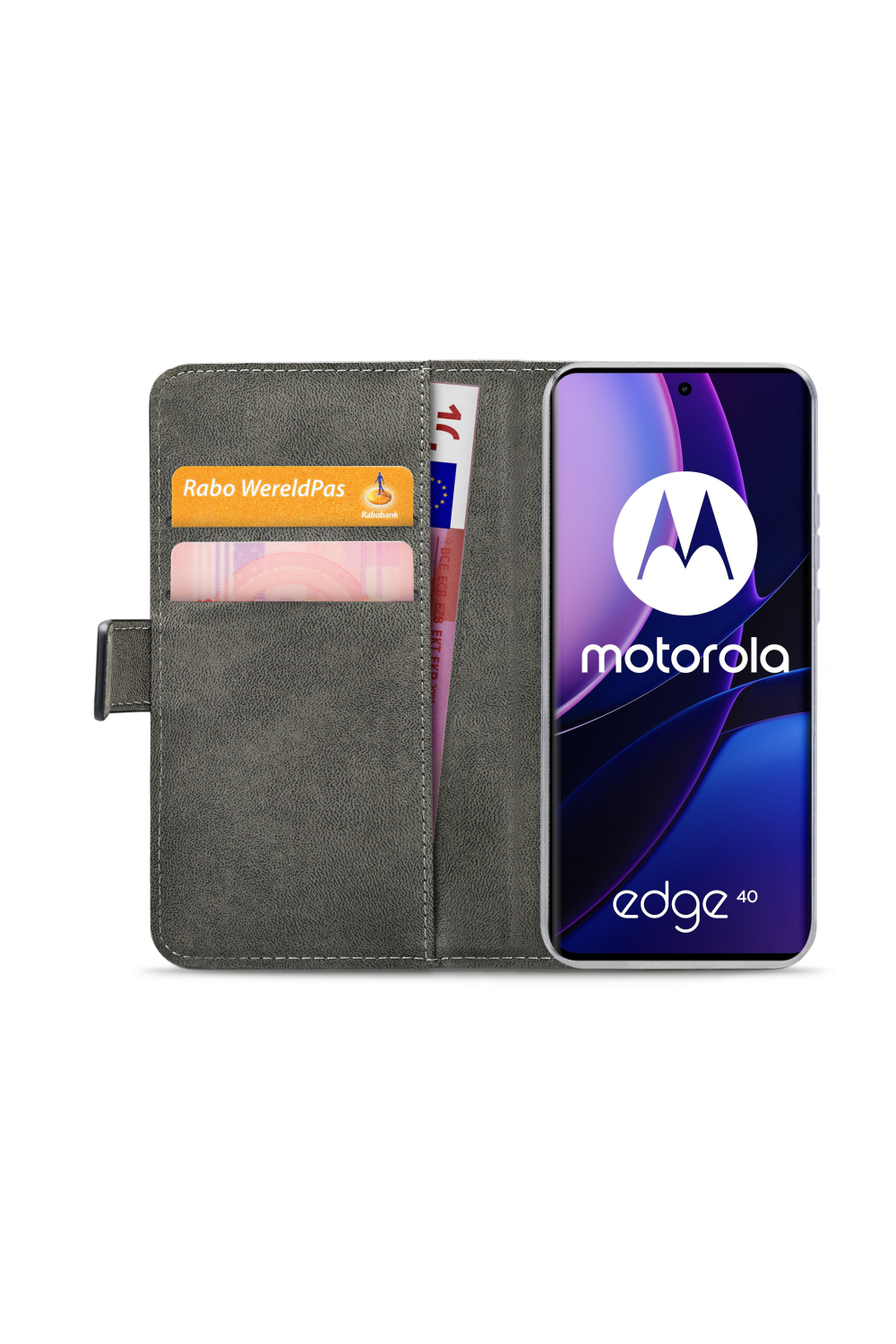 Mobilize Classic Gelly Wallet Book Case Motorola Edge 40 Black - Afbeelding 4