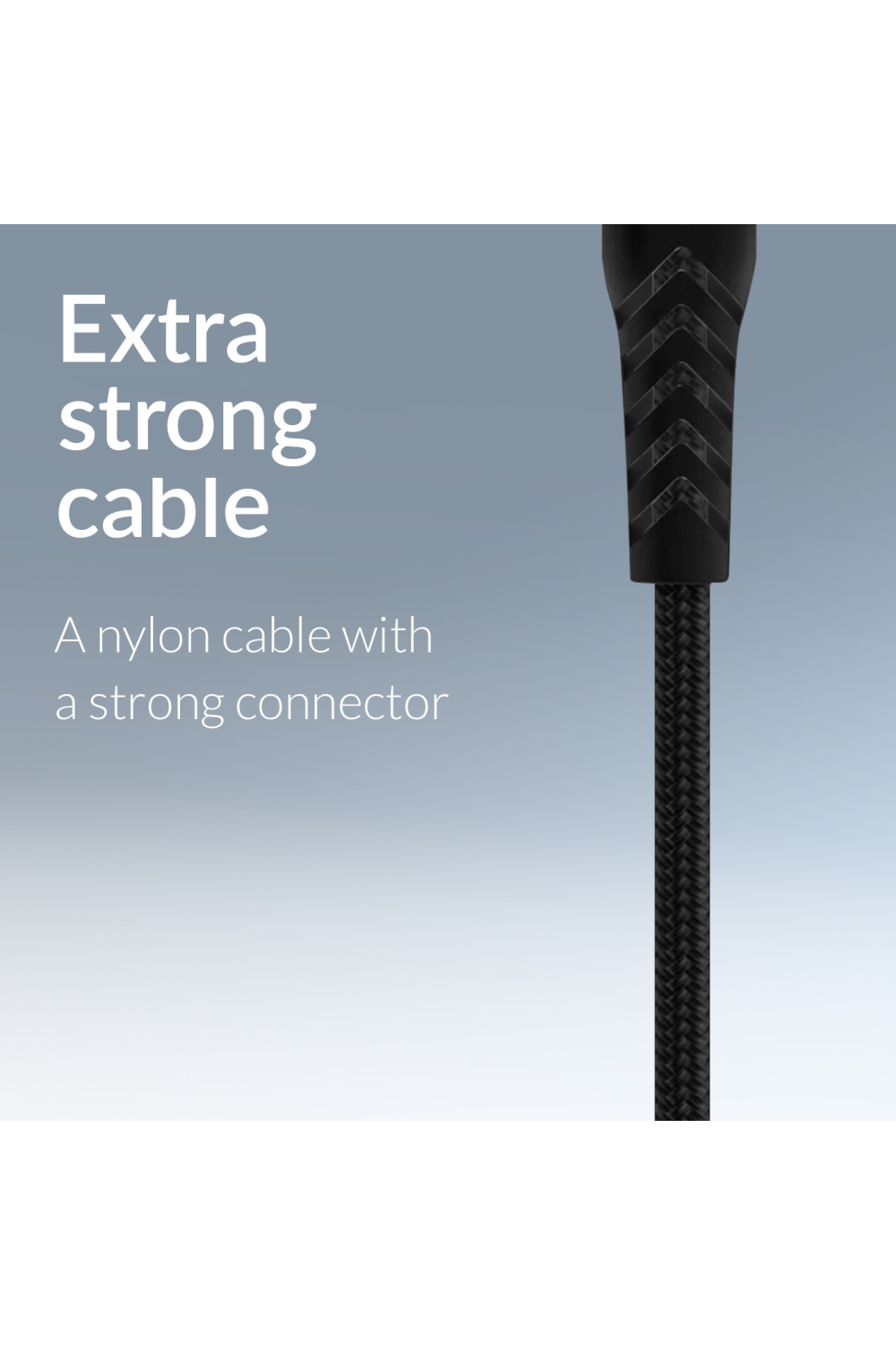 Mobilize Strong Nylon Cable Usb-C To Usb-C 20Cm. 100W Black - Afbeelding 4