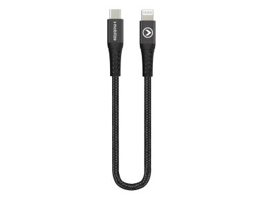 Mobilize Strong Nylon Cable Usb-C To Mfi Lightning 20Cm. 60W Black