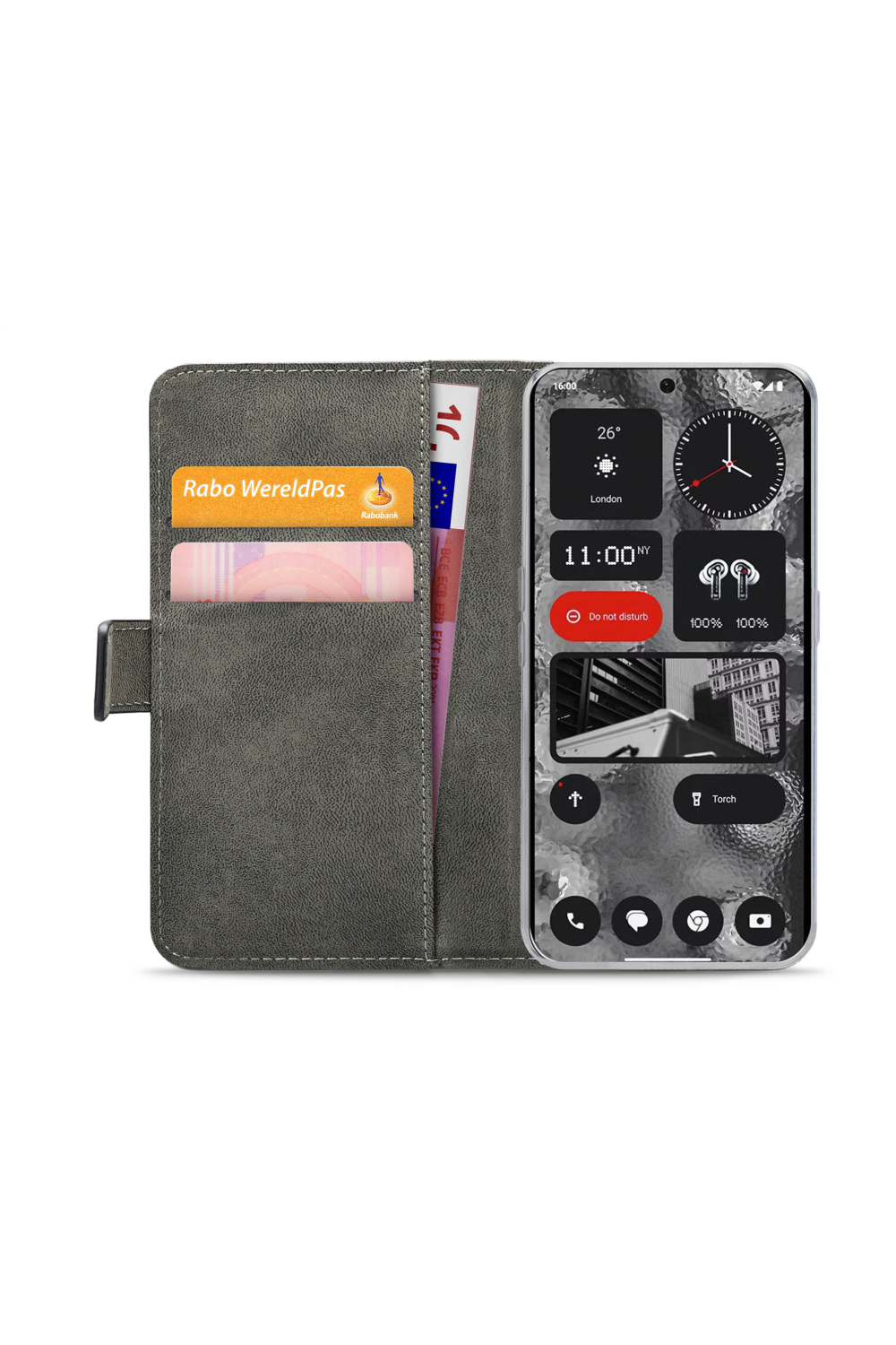 Mobilize Classic Gelly Wallet Book Case Nothing Phone (2) Black - Afbeelding 4