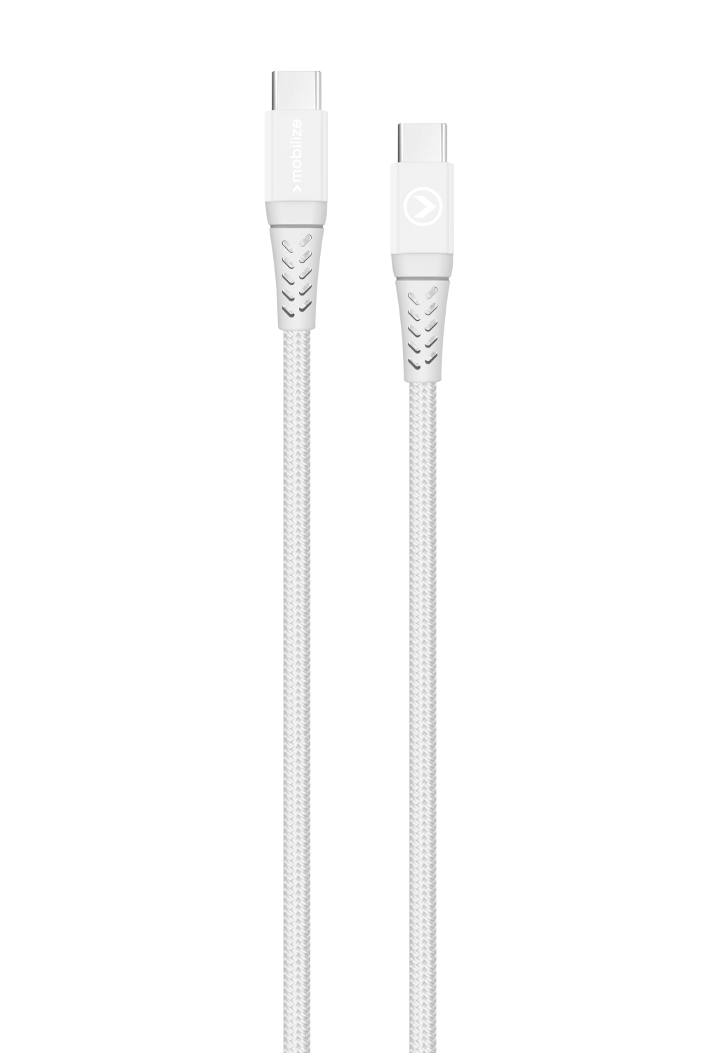 Mobilize Strong Nylon Cable Usb-C To Usb-C 1M. 100W White