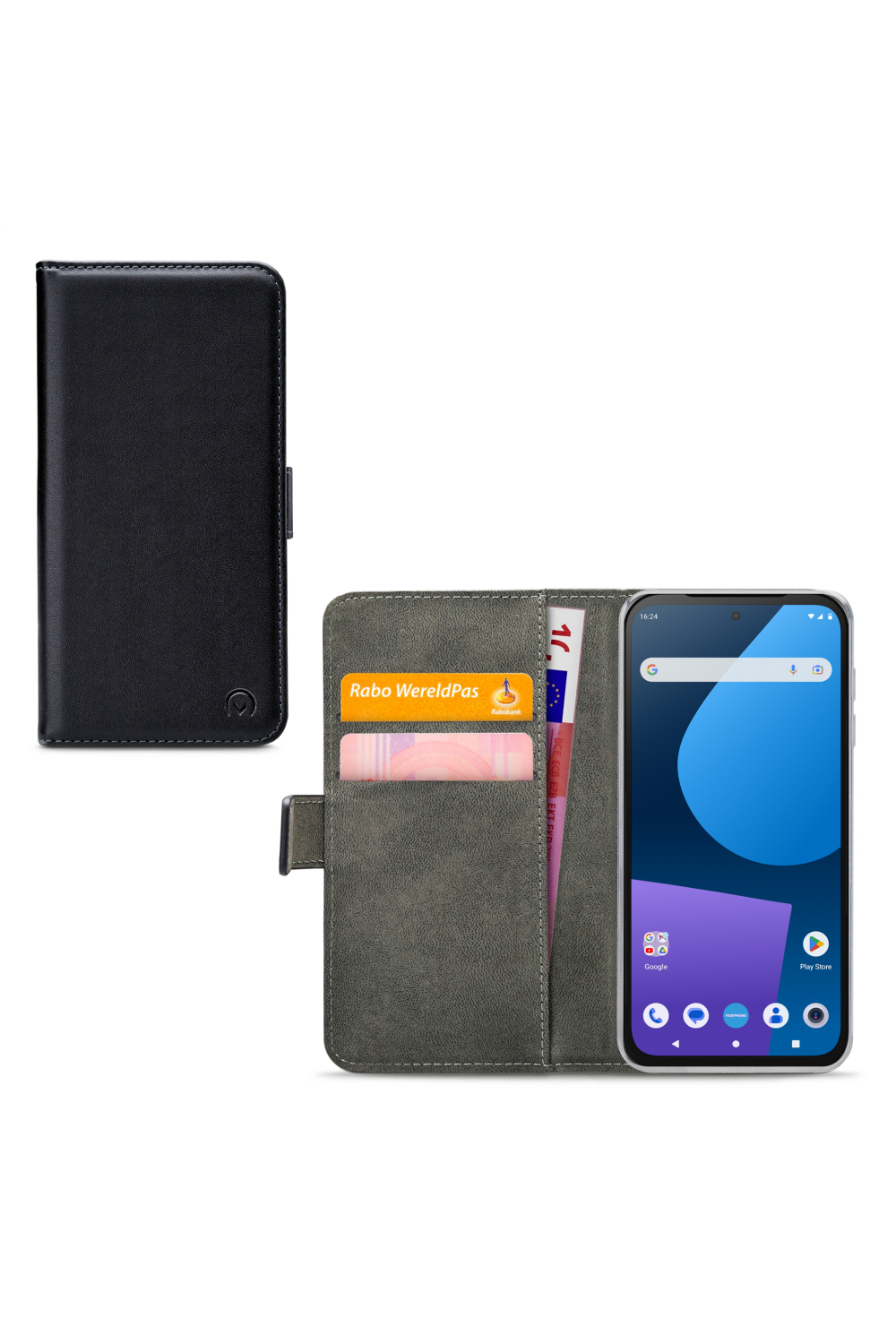 Mobilize Classic Gelly Wallet Book Case Fairphone 5 Black