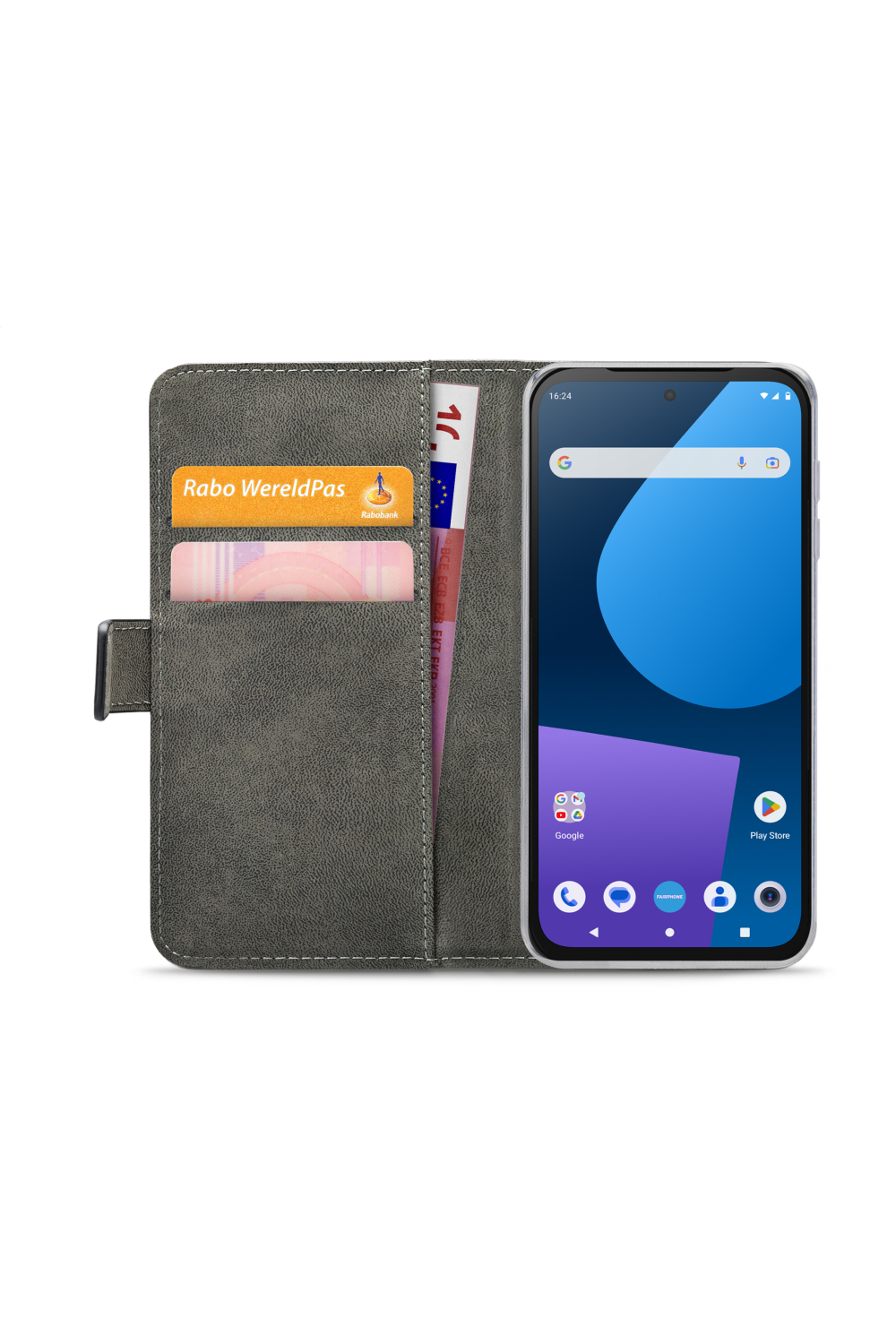 Mobilize Classic Gelly Wallet Book Case Fairphone 5 Black - Afbeelding 4