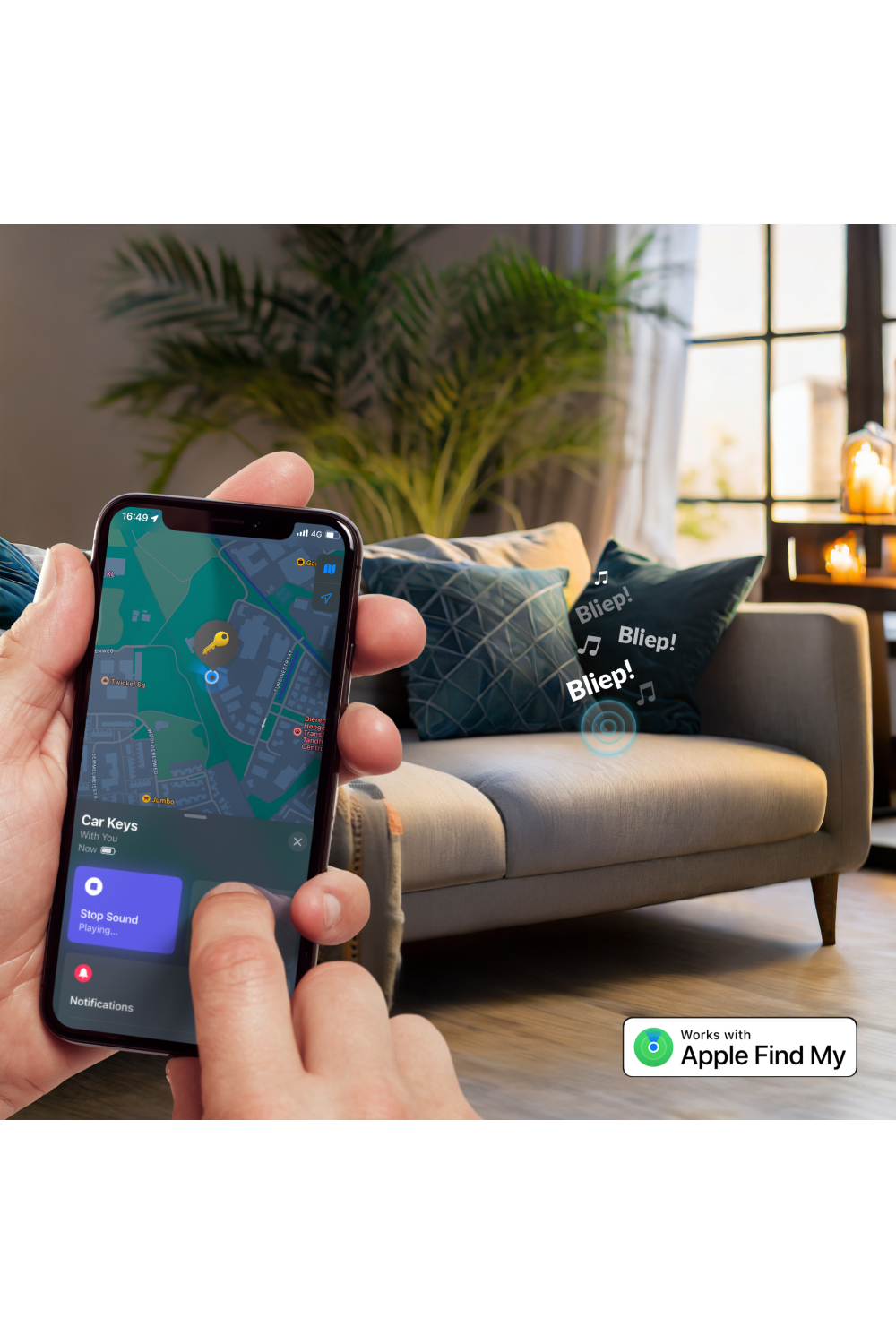 Mobilize Find My Smart Tag Black - Afbeelding 6