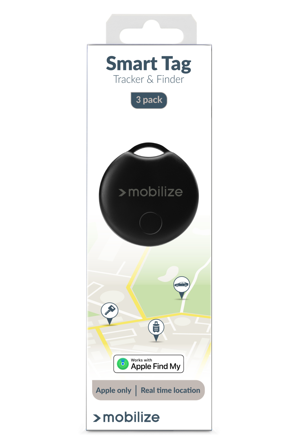 Mobilize Find My Smart Tag Black (3-Pack) - Afbeelding 10