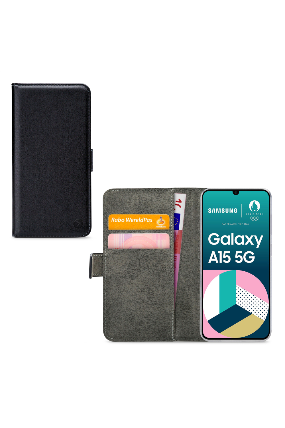 Mobilize Classic Gelly Wallet Book Case Samsung Galaxy A15 4G/5G Black