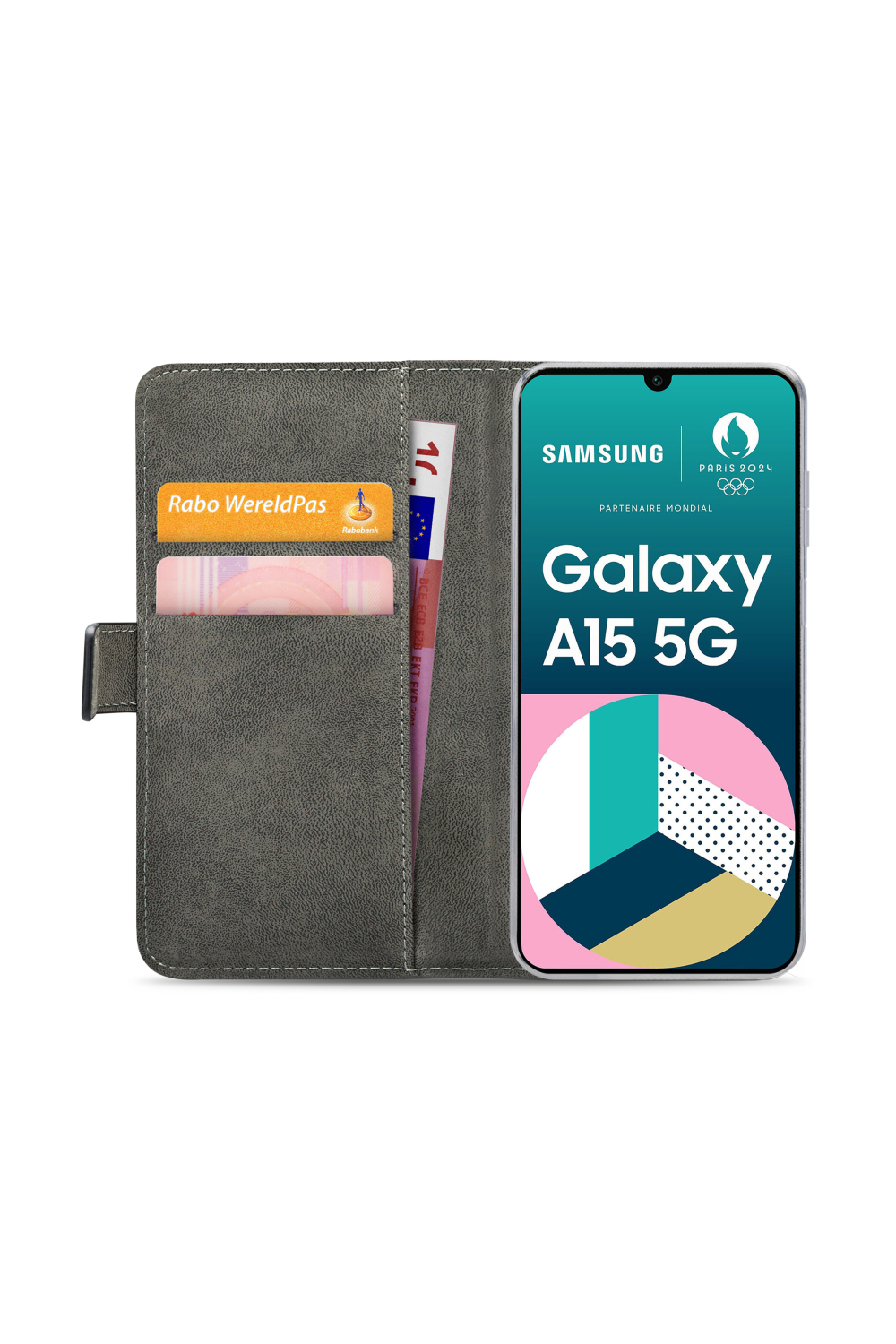 Mobilize Classic Gelly Wallet Book Case Samsung Galaxy A15 4G/5G Black - Afbeelding 4