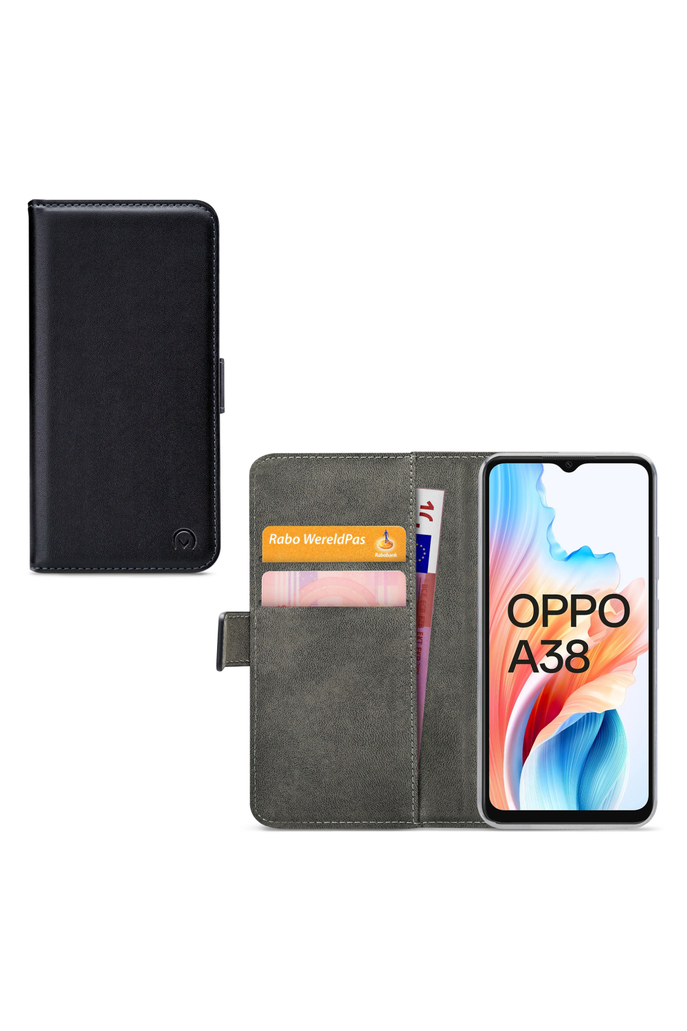 Mobilize Classic Gelly Wallet Book Case Oppo A18/A38 Black