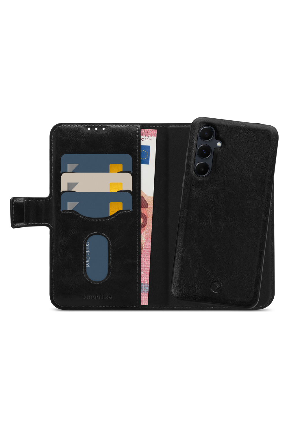 Mobilize 2In1 Magnet Gelly Wallet Case Samsung Galaxy A55 5G Black
