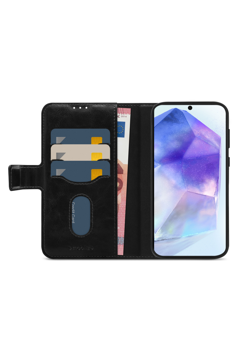 Mobilize 2In1 Magnet Gelly Wallet Case Samsung Galaxy A55 5G Black - Afbeelding 3