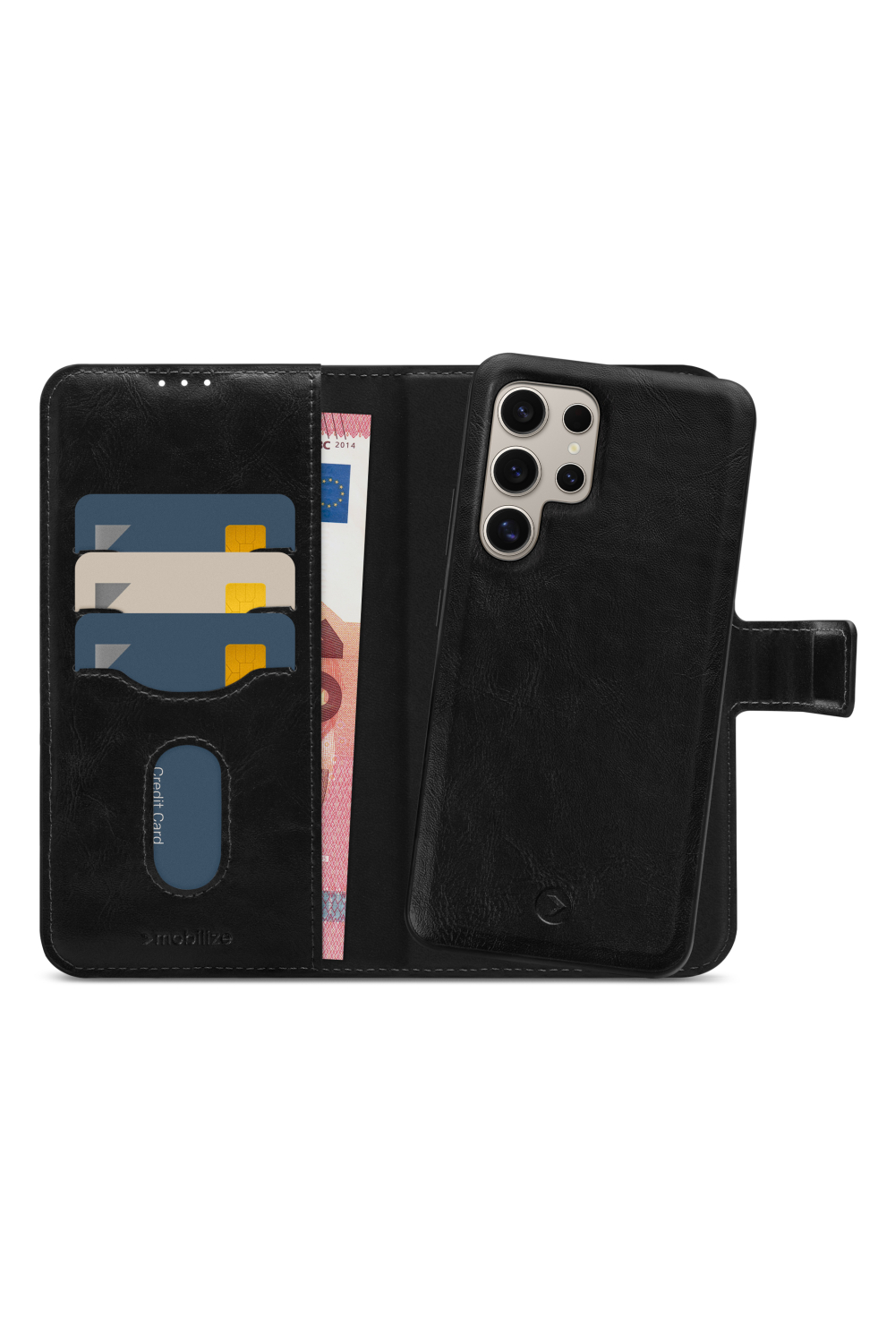 Mobilize 2In1 Magsafe Compatible Gelly Wallet Case Samsung Galaxy S24 Ultra 5G Black