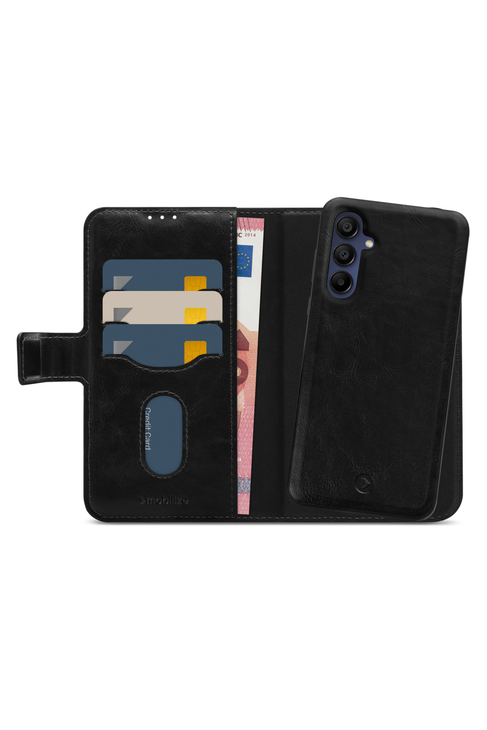 Mobilize 2In1 Magnet Gelly Wallet Case Samsung Galaxy A15 4G/5G Black