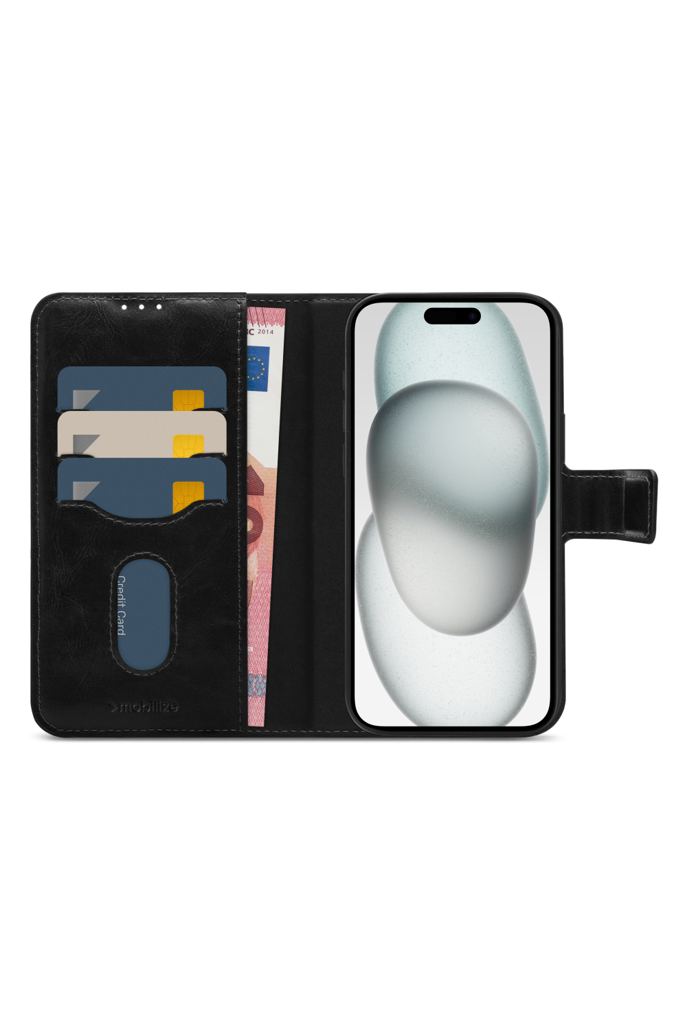Mobilize 2In1 Magsafe Compatible Gelly Wallet Case Apple Iphone 15 Plus Black - Afbeelding 3