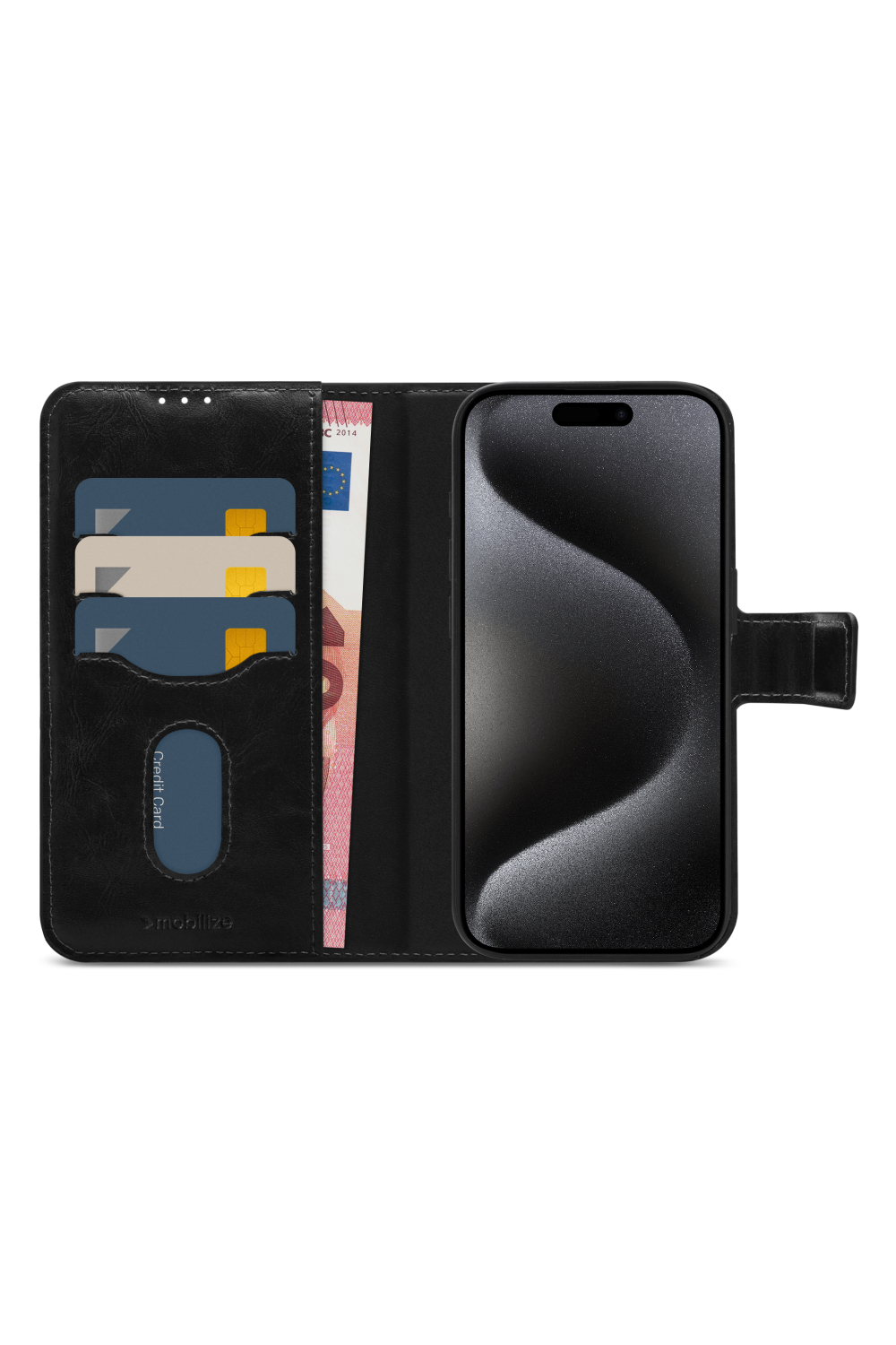 Mobilize 2In1 Magsafe Compatible Gelly Wallet Case Apple Iphone 15 Pro Black - Afbeelding 3