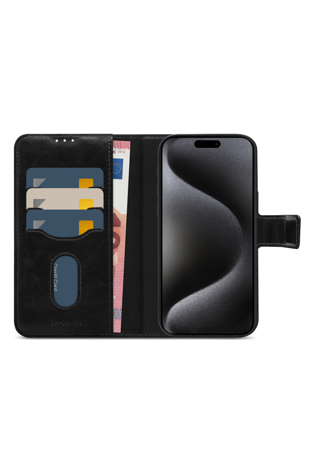 Mobilize 2In1 Magsafe Compatible Gelly Wallet Case Apple Iphone 15 Pro Max Black - Afbeelding 3