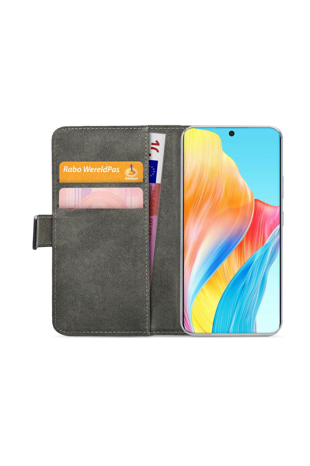 Mobilize Classic Gelly Wallet Book Case Oppo A58 4G Black - Afbeelding 4