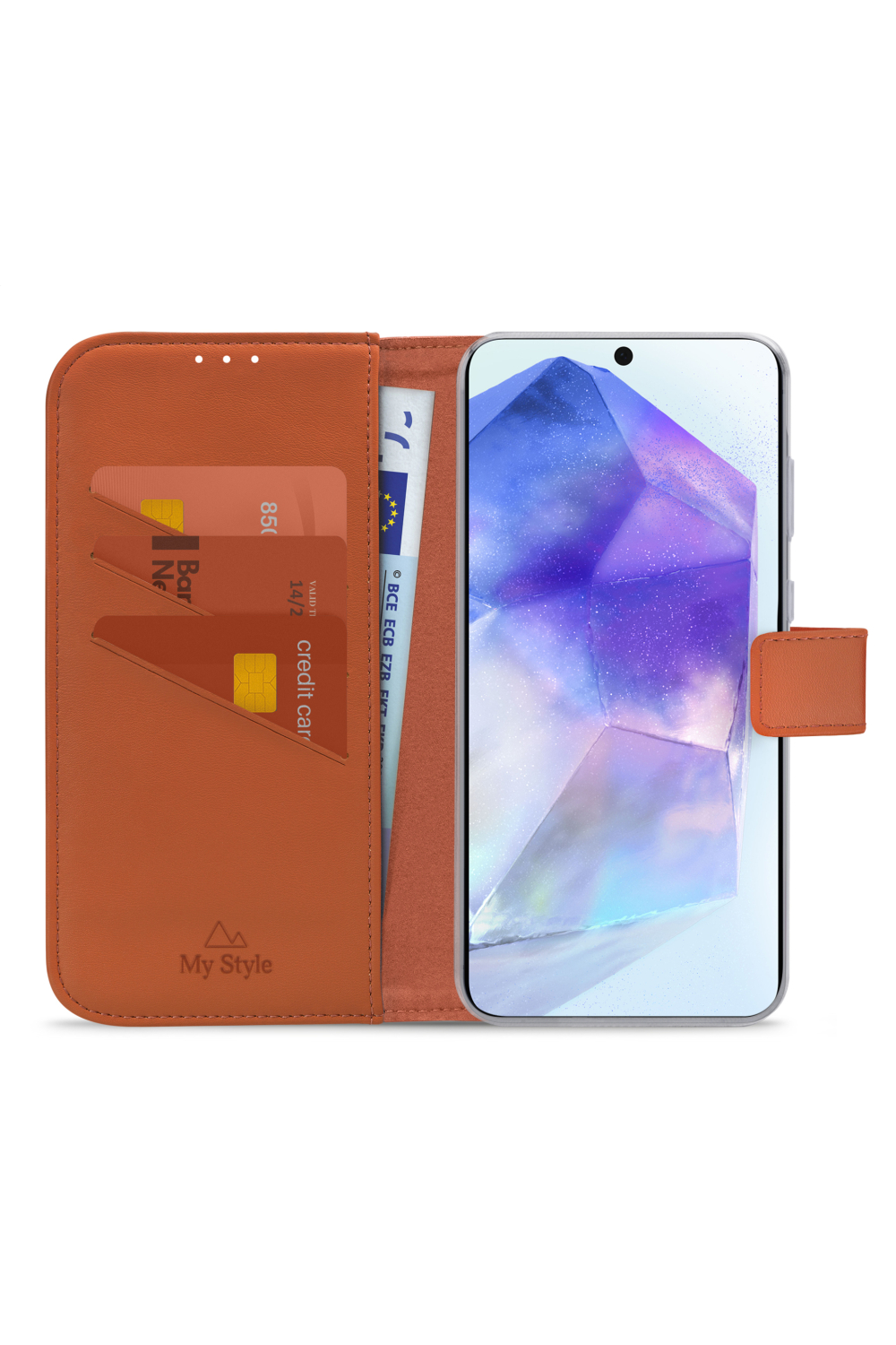 My Style Flex Wallet For Samsung Galaxy A55 5G Rust Red - Afbeelding 3