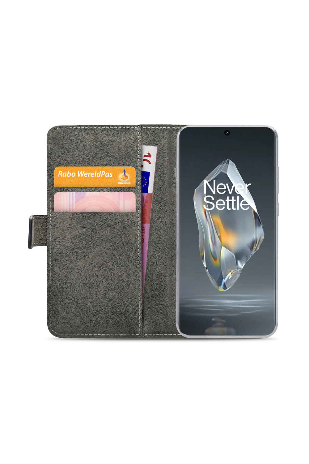 Mobilize Classic Gelly Wallet Book Case Oneplus 12R Black - Afbeelding 4