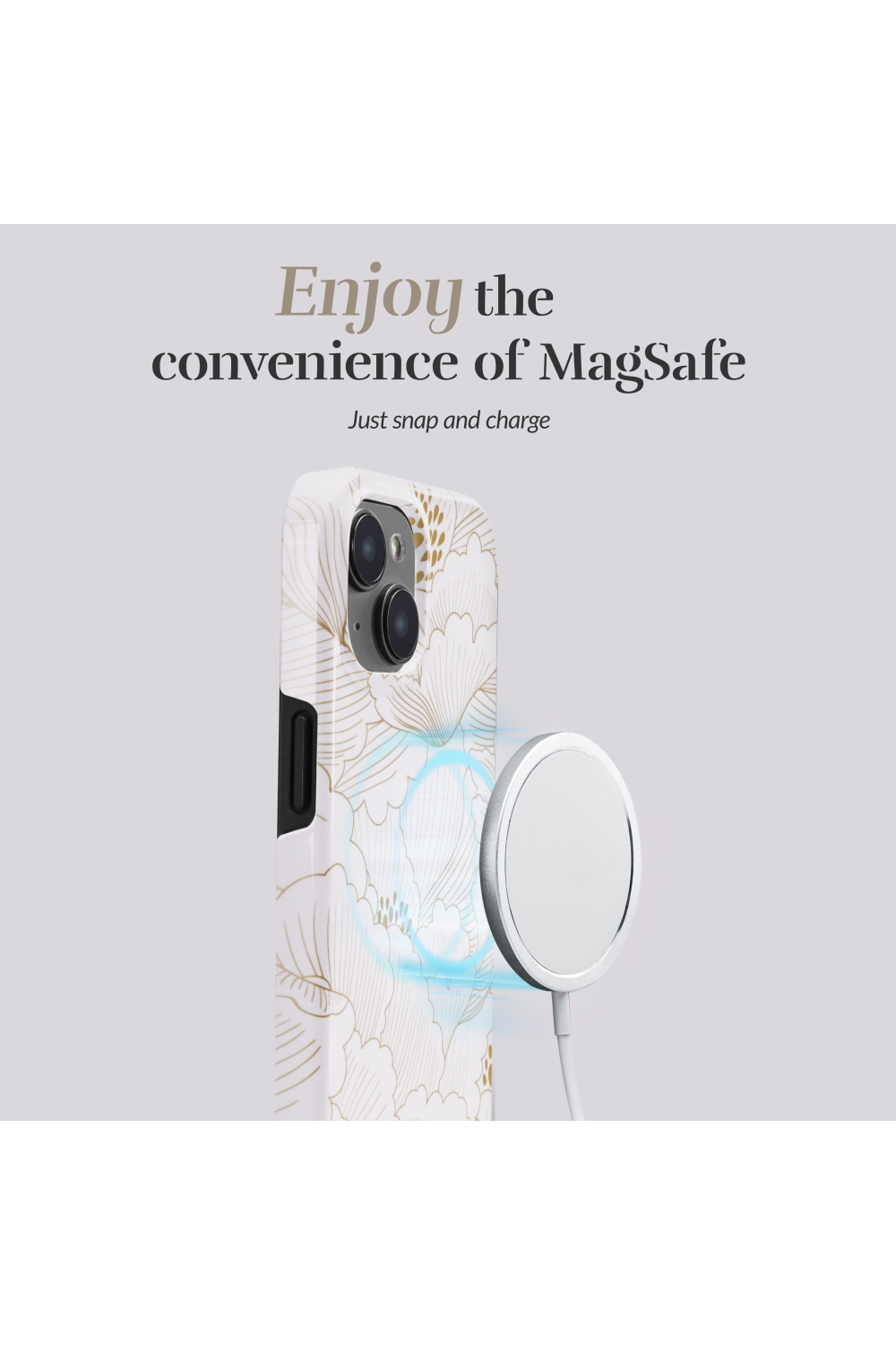 Mio By Mobilize Mio White Roses Magsafe Compatible For Iphone 13 Pro - Afbeelding 3