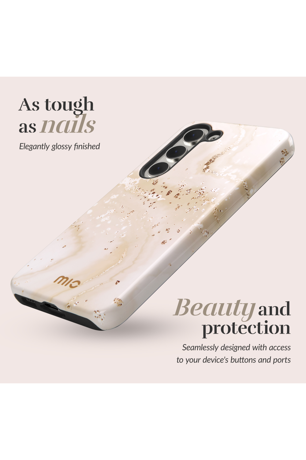 Mio By Mobilize Mio Gold Marble Magsafe Compatible For Samsung S24+ 5G - Afbeelding 2