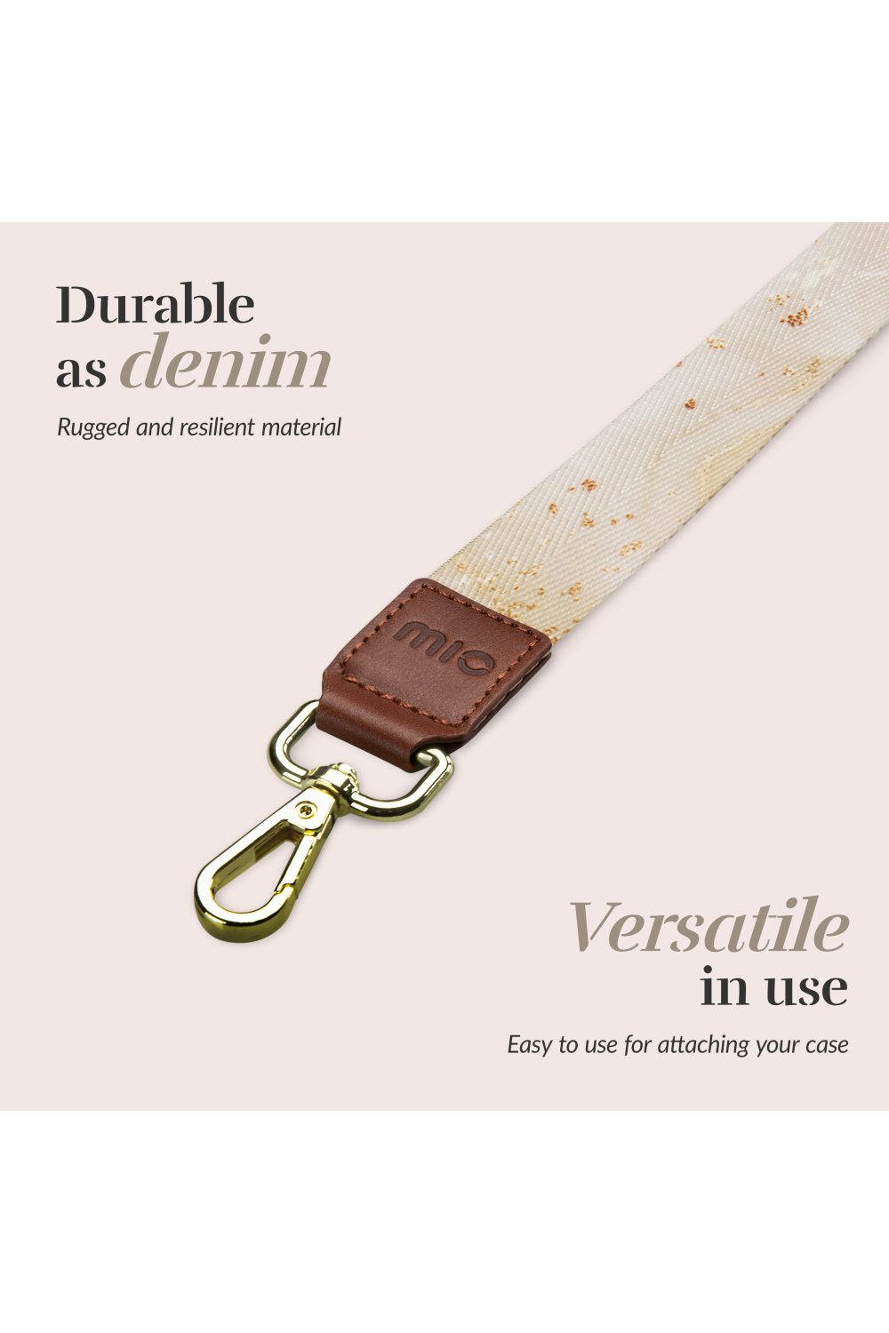 Mio By Mobilize Mio Lanyard Gold Marble - Afbeelding 3