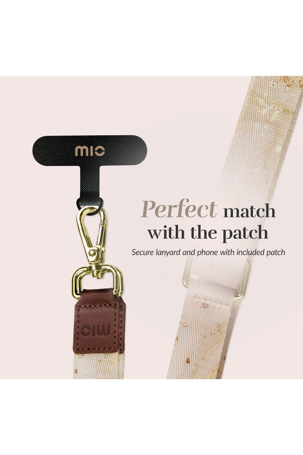 Mio By Mobilize Mio Lanyard Gold Marble - Afbeelding 5