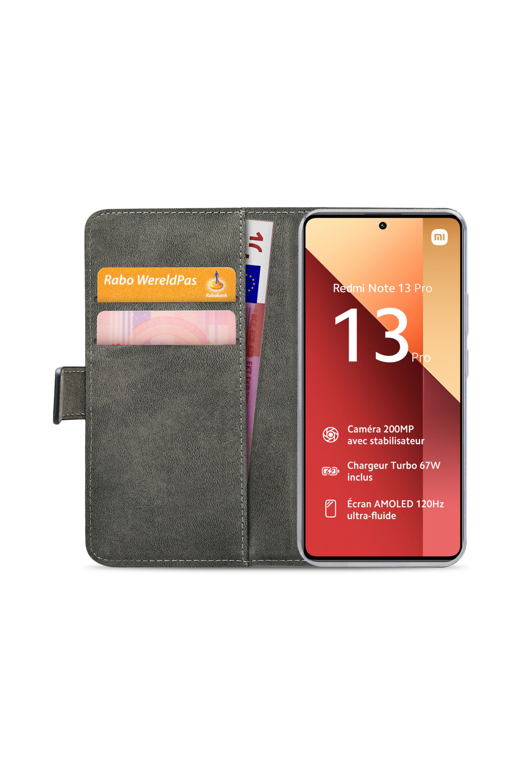 Mobilize Classic Gelly Wallet Book Case Xiaomi Poco M6 Pro 4G/Redmi Note 13 Pro 4G  Black - Afbeelding 4