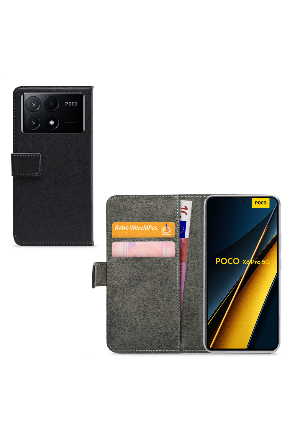 Mobilize Classic Gelly Wallet Book Case Xiaomi Poco X6 Pro 5G Black