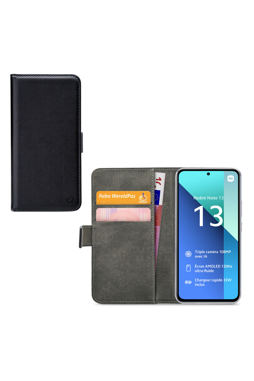 Mobilize Classic Gelly Wallet Book Case Xiaomi Redmi Note 13 4G Black