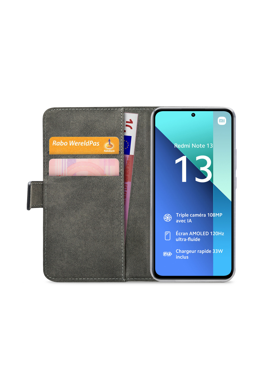 Mobilize Classic Gelly Wallet Book Case Xiaomi Redmi Note 13 4G Black - Afbeelding 4