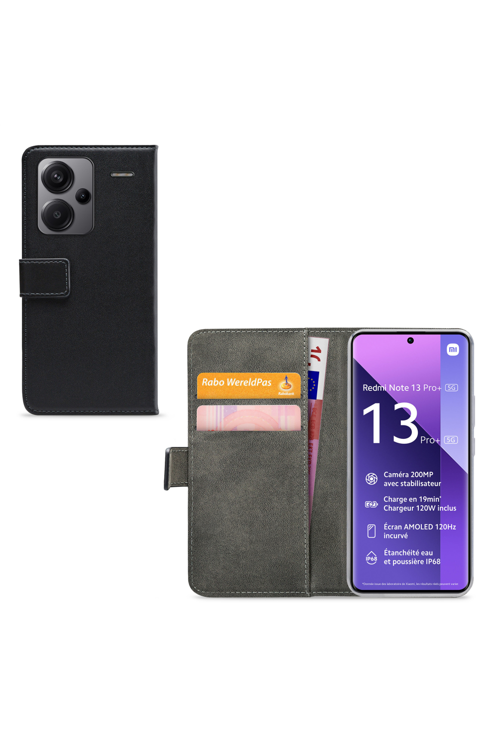 Mobilize Classic Gelly Wallet Book Case Xiaomi Redmi Note 13 Pro+ 5G Black
