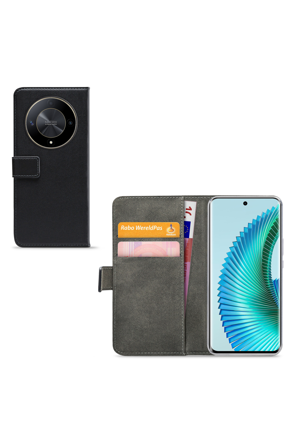 Mobilize Classic Gelly Wallet Book Case Honor Magic6 Lite 5G Black