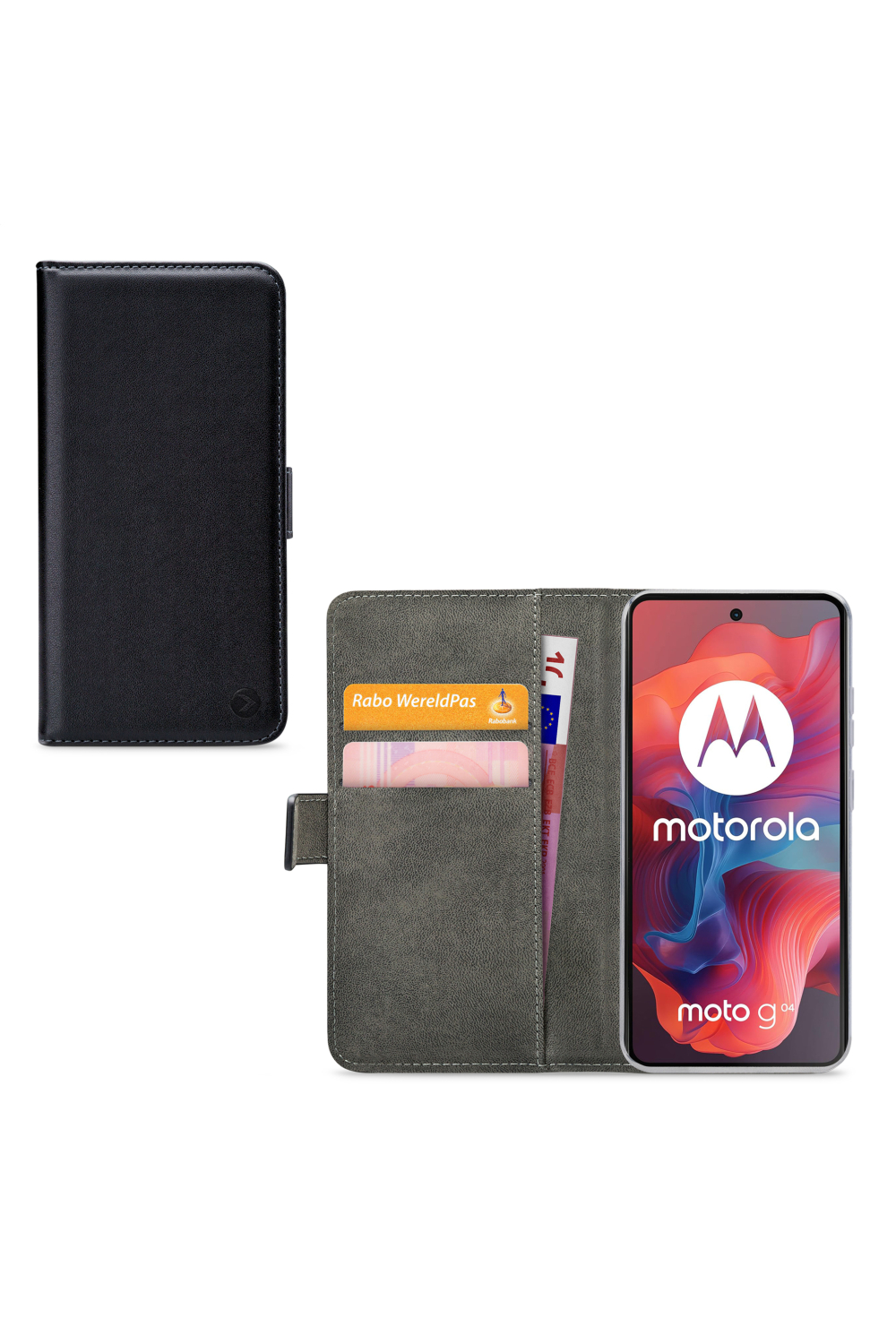 Mobilize Classic Gelly Wallet Book Case Motorola Moto G04/G24/G04S Black