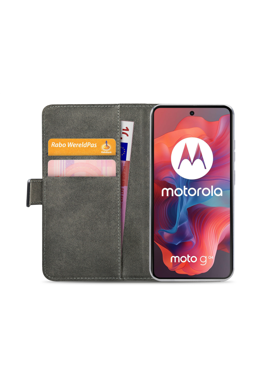 Mobilize Classic Gelly Wallet Book Case Motorola Moto G04/G24/G04S Black - Afbeelding 4