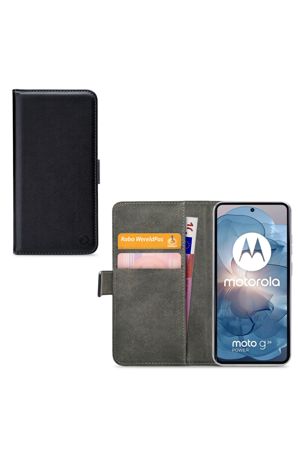 Mobilize Classic Gelly Wallet Book Case Motorola Moto G24 Power Black