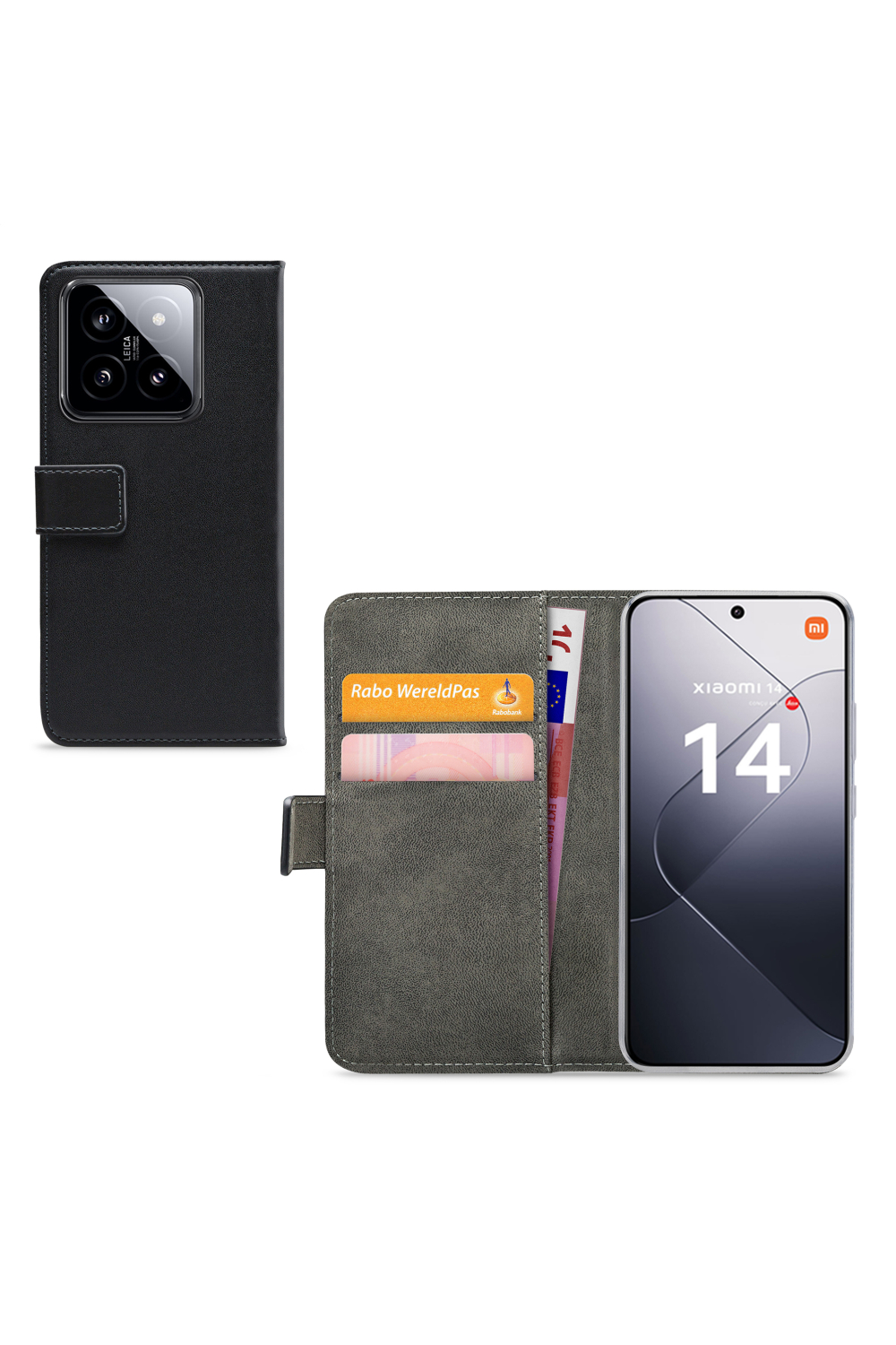 Mobilize Classic Gelly Wallet Book Case Xiaomi 14 Black