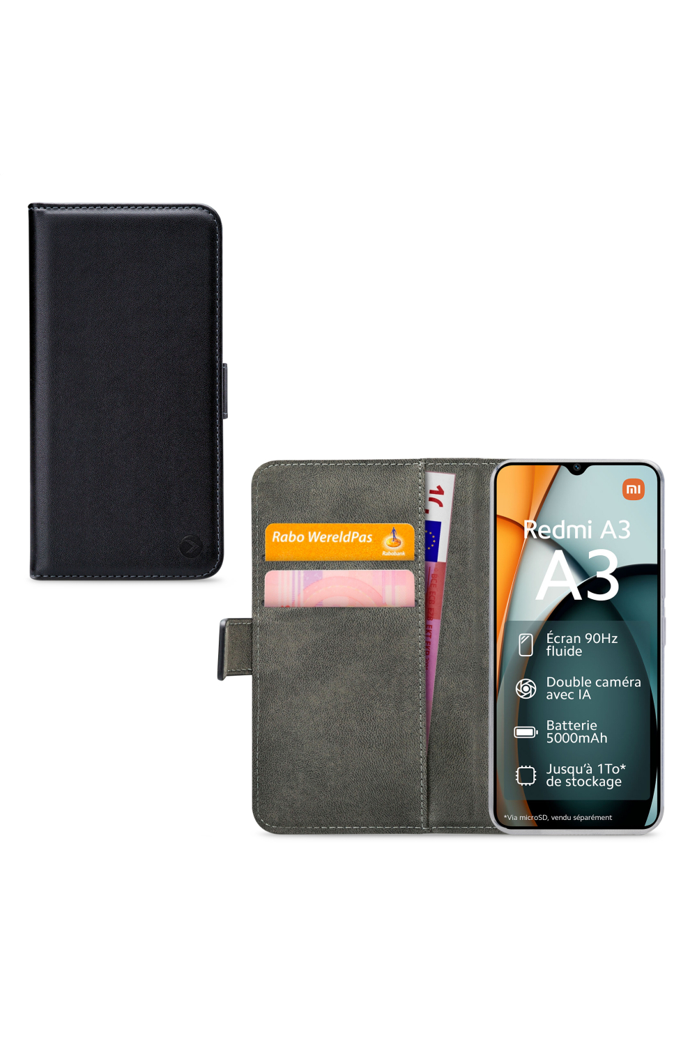 Mobilize Classic Gelly Wallet Book Case Xiaomi Redmi A3/A3X Black