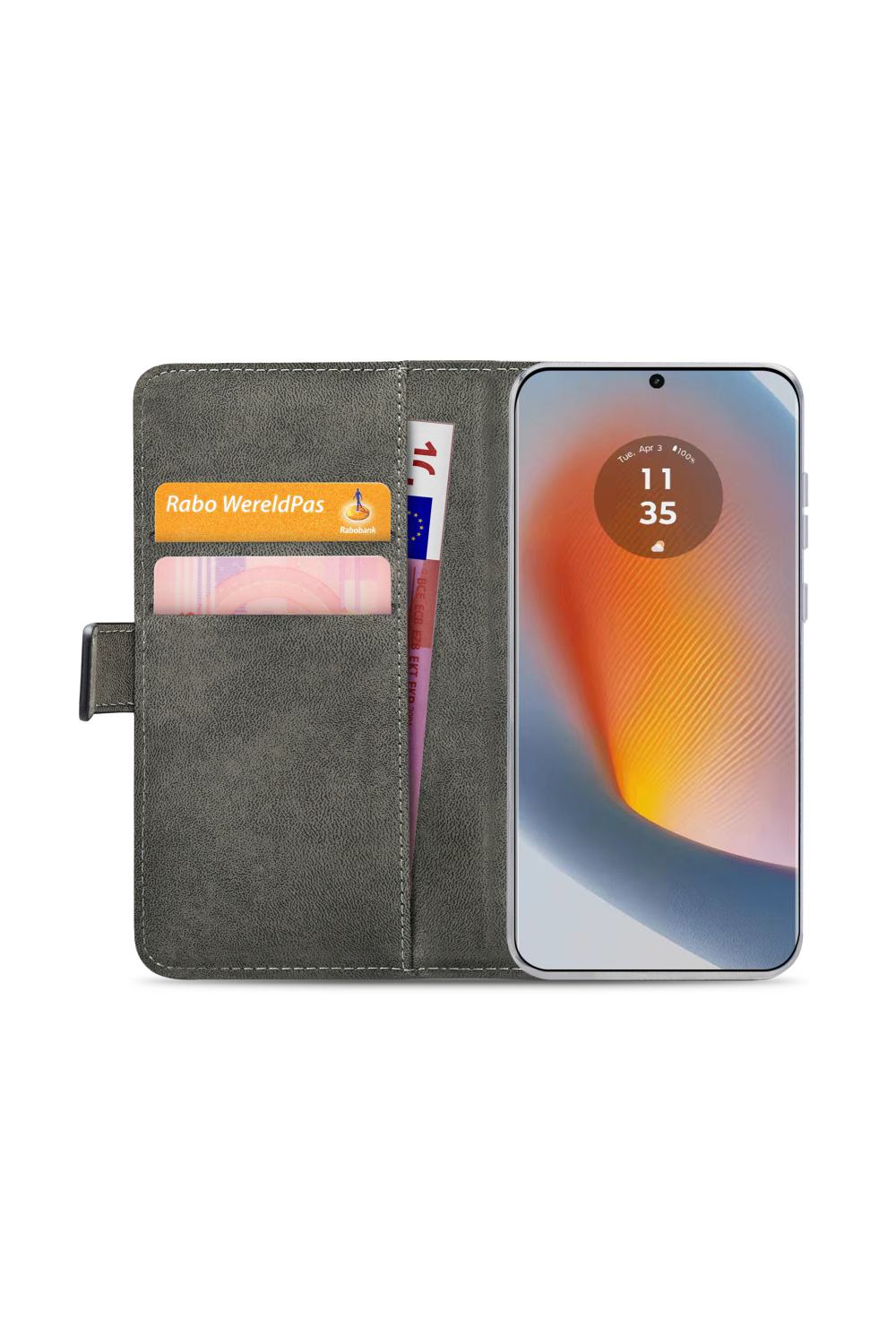 Mobilize Classic Gelly Wallet Book Case Motorola Edge 50 Fusion Black - Afbeelding 4