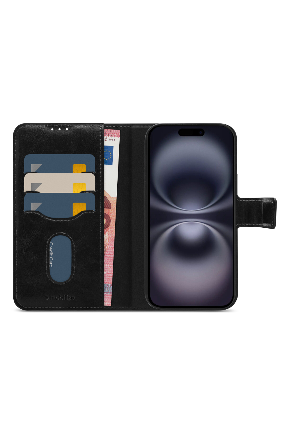 Mobilize 2In1 Magsafe Compatible Gelly Wallet Case Apple Iphone 16 Black - Afbeelding 3