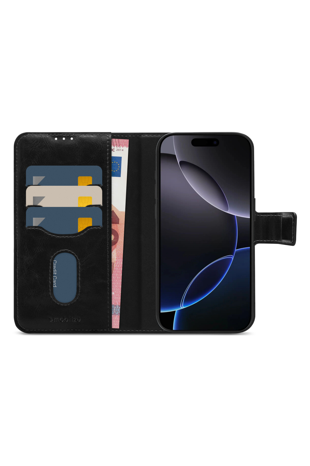 Mobilize 2In1 Magsafe Compatible Gelly Wallet Case Apple Iphone 16 Pro Black - Afbeelding 3