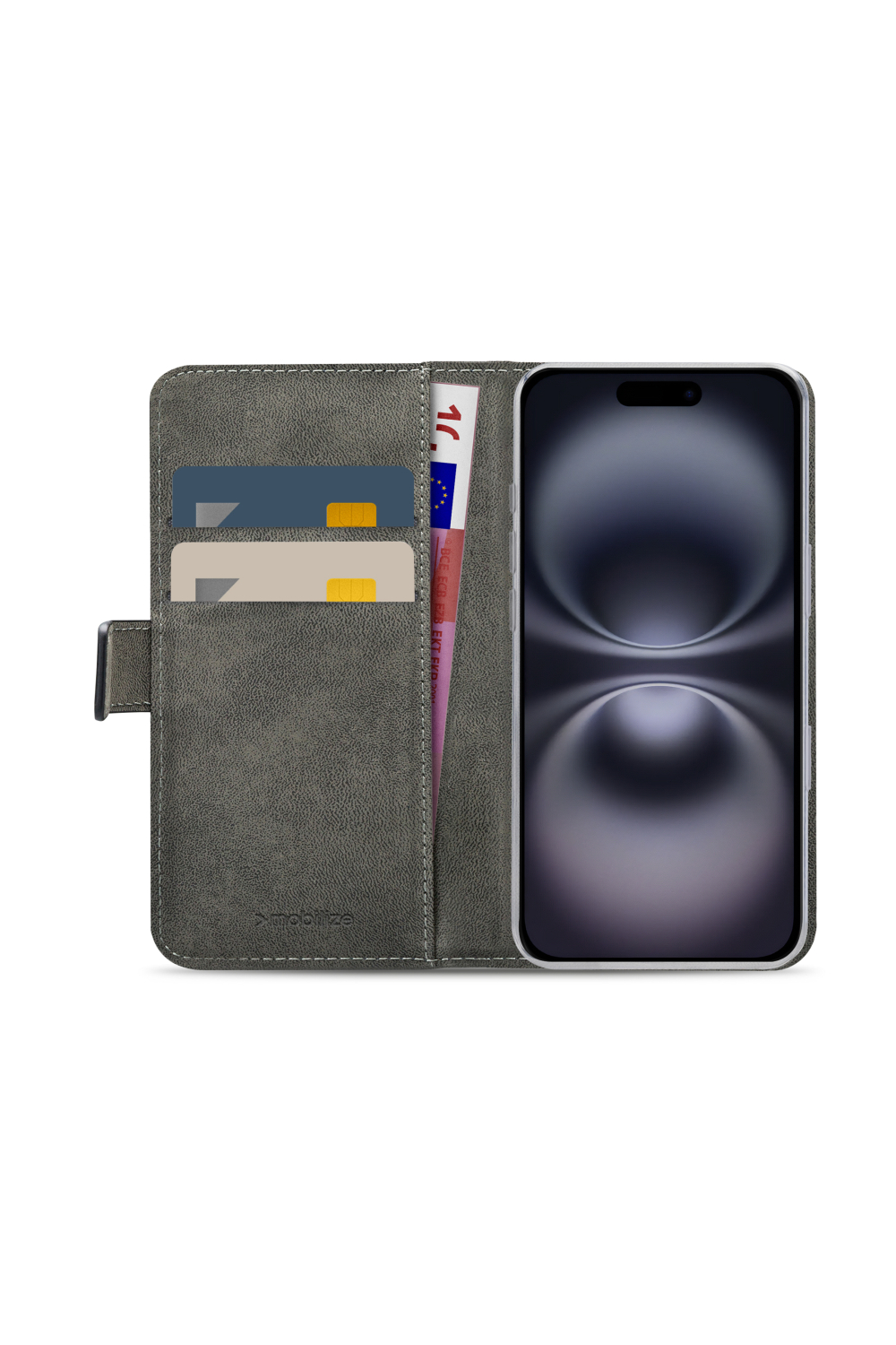 Mobilize Classic Gelly Wallet Book Case Apple Iphone 16 Black - Afbeelding 4