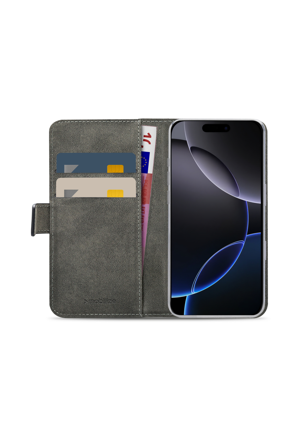Mobilize Classic Gelly Wallet Book Case Apple Iphone 16 Pro Black - Afbeelding 4