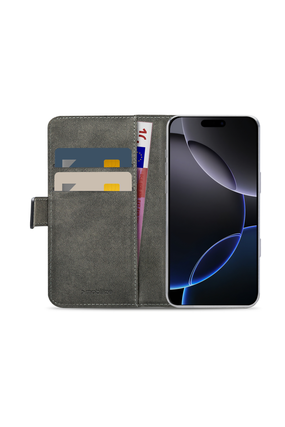 Mobilize Classic Gelly Wallet Book Case Apple Iphone 16 Pro Max Black - Afbeelding 4