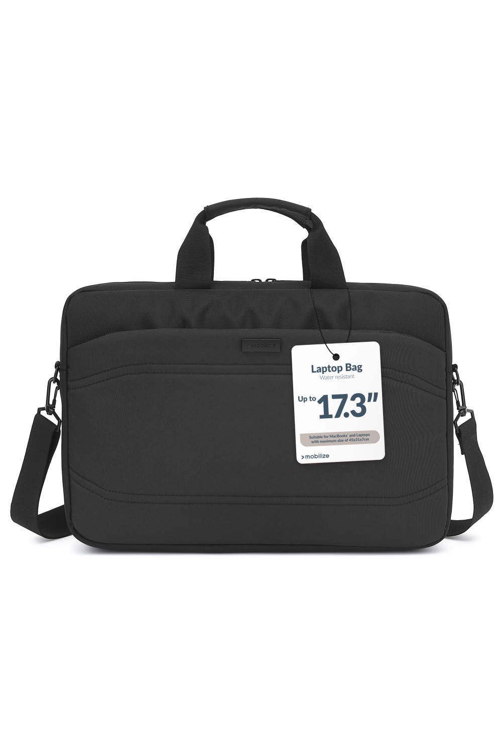 Mobilize Waterresistant Laptop Bag Up To 17.3Inch Black - Afbeelding 10