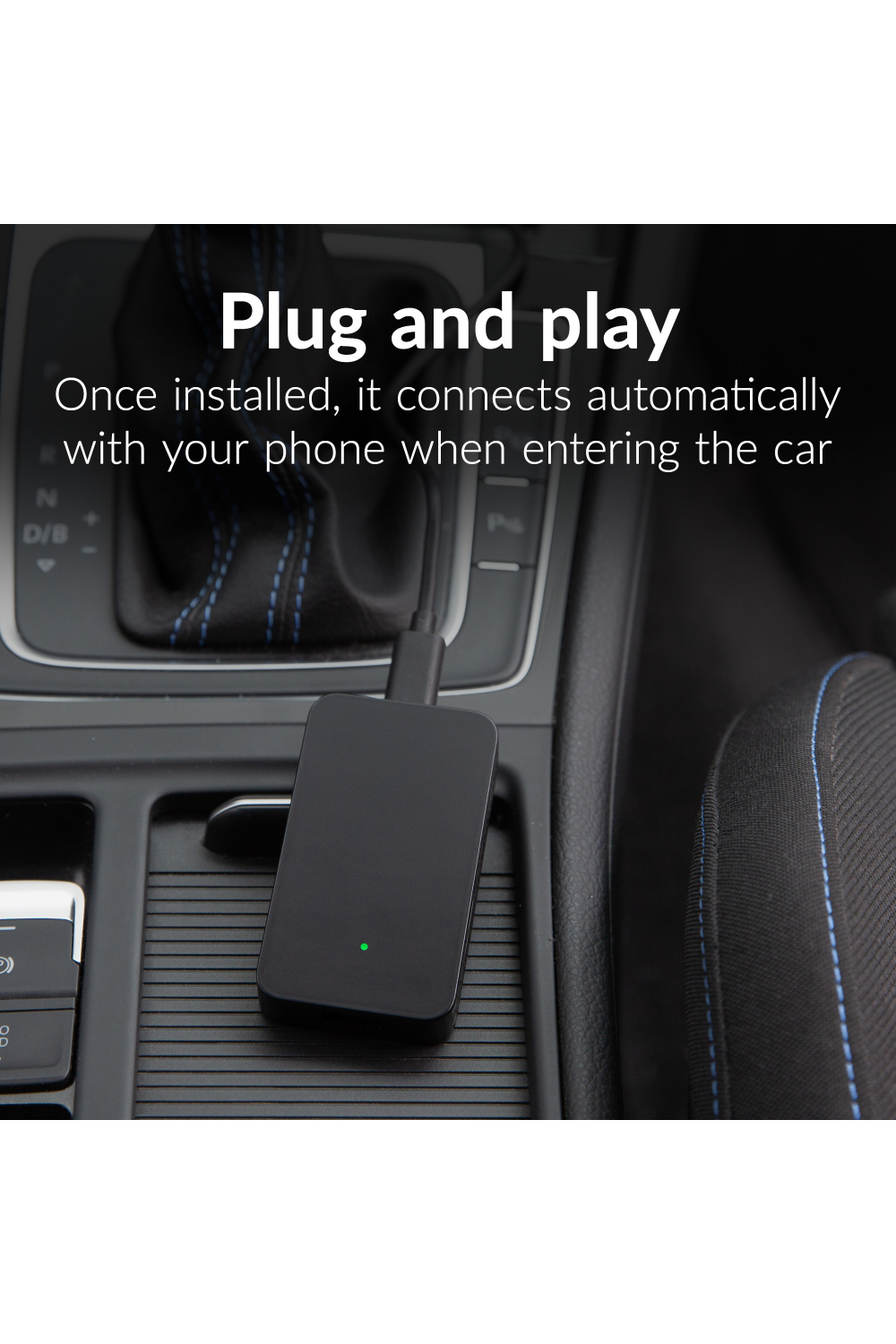Mobilize Adapter For Wireless Apple Carplay/Android Auto Black - Afbeelding 5
