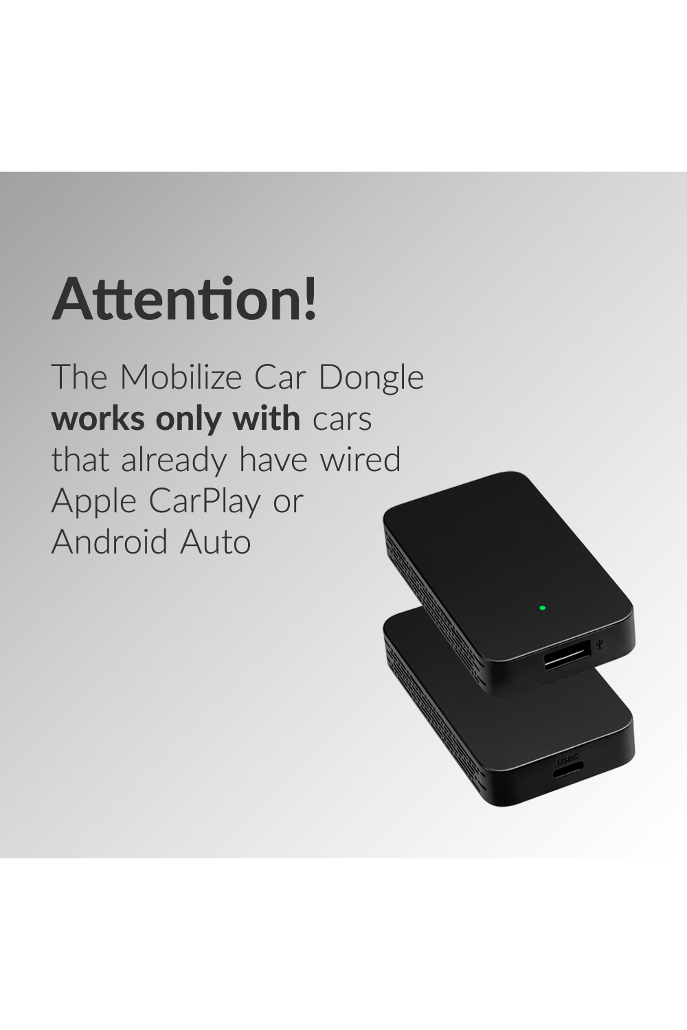Mobilize Adapter For Wireless Apple Carplay/Android Auto Black - Afbeelding 6
