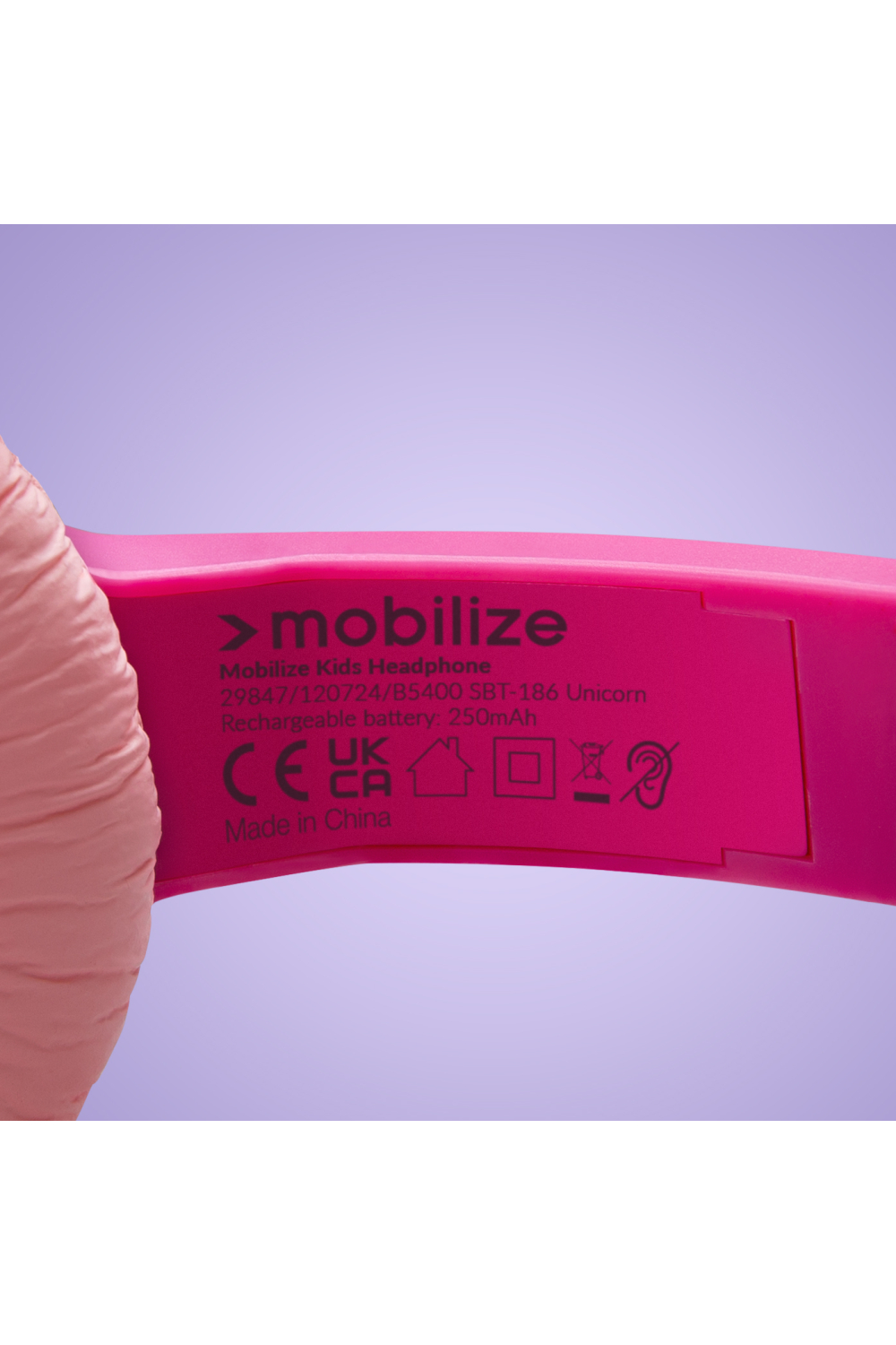 Mobilize Wireless/Wired Over Ear Kids Headphone 85Db Unicorn - Afbeelding 3