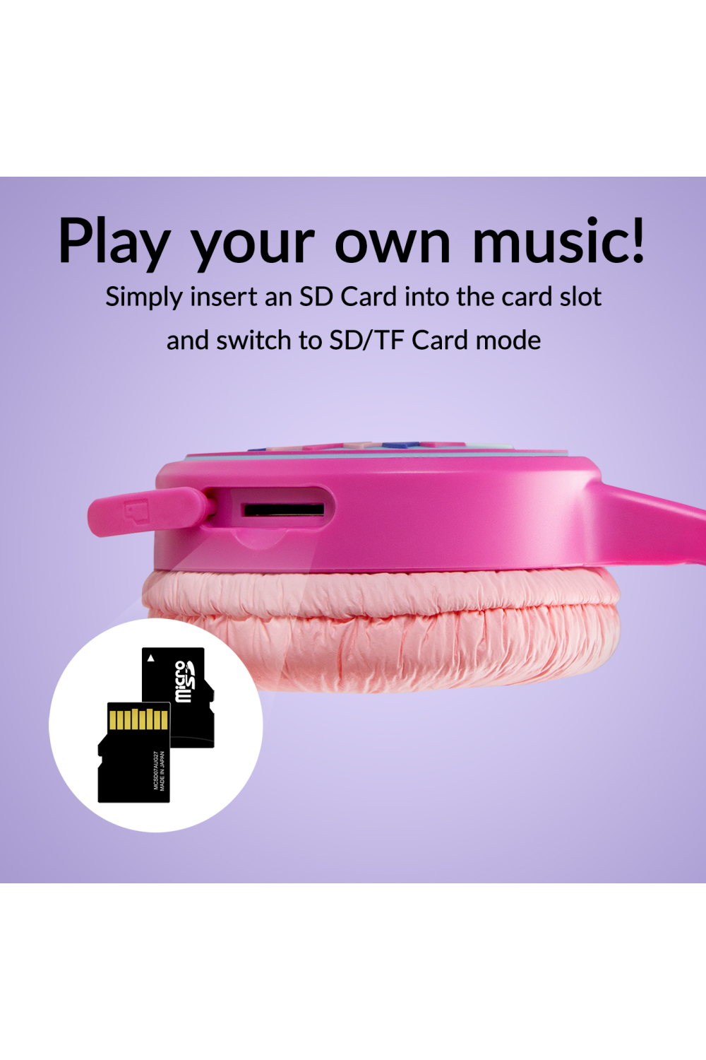 Mobilize Wireless/Wired Over Ear Kids Headphone 85Db Unicorn - Afbeelding 8